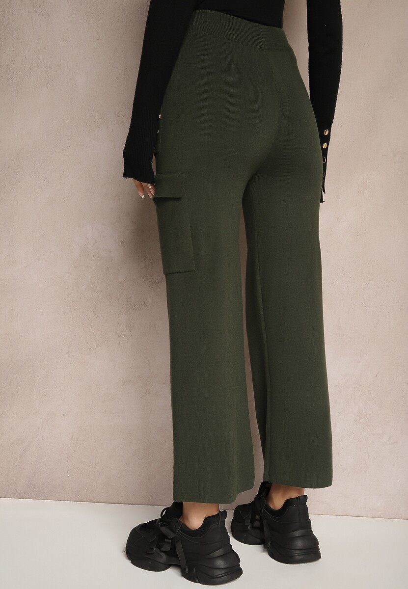 Pantaloni Emithlera Verde închis 3