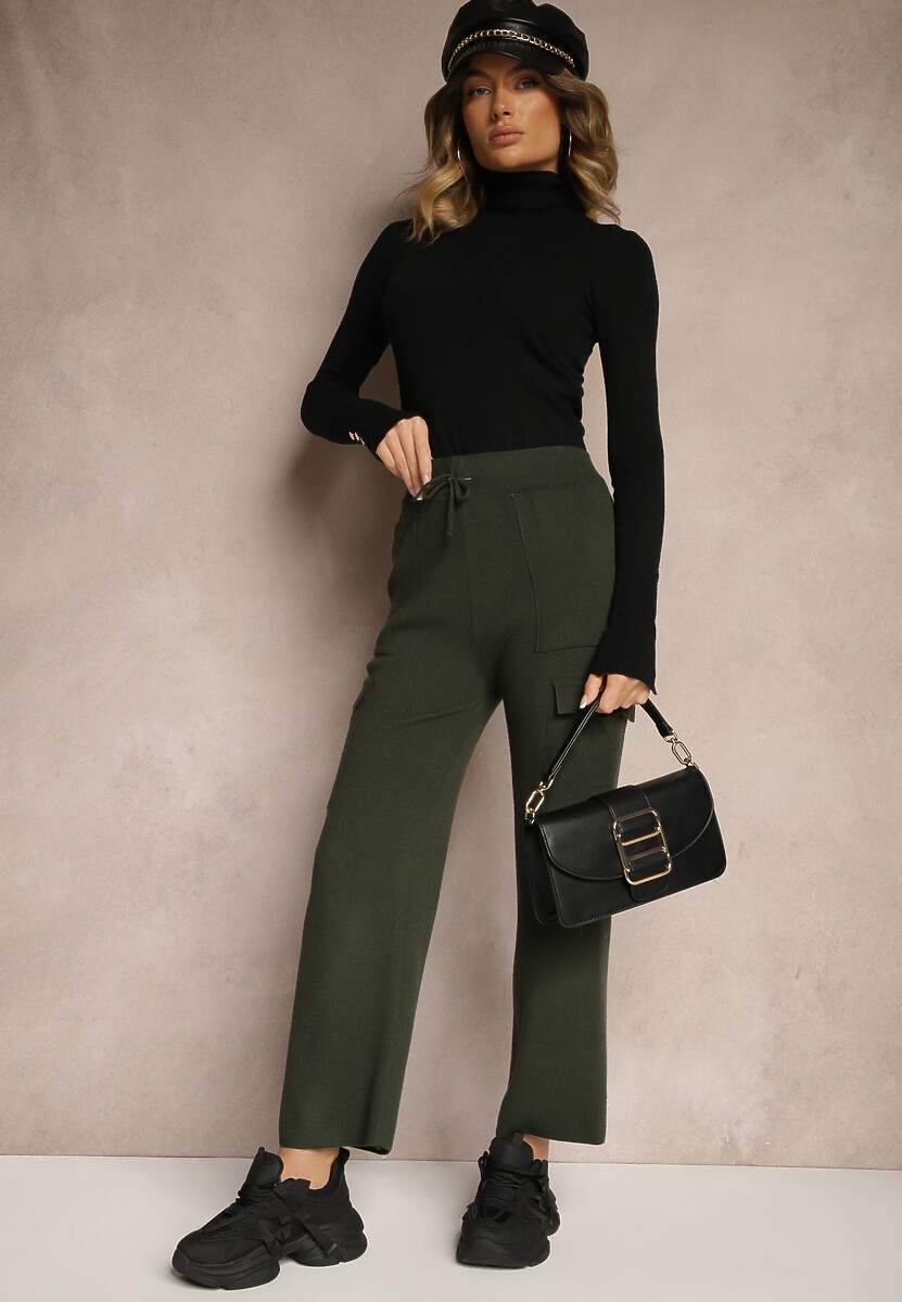 Pantaloni Emithlera Verde închis 2
