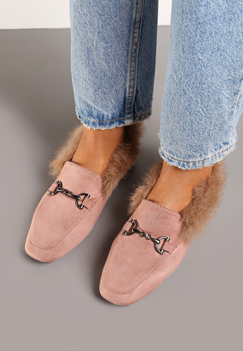 Mocasini Sanindra Roz deschis 3
