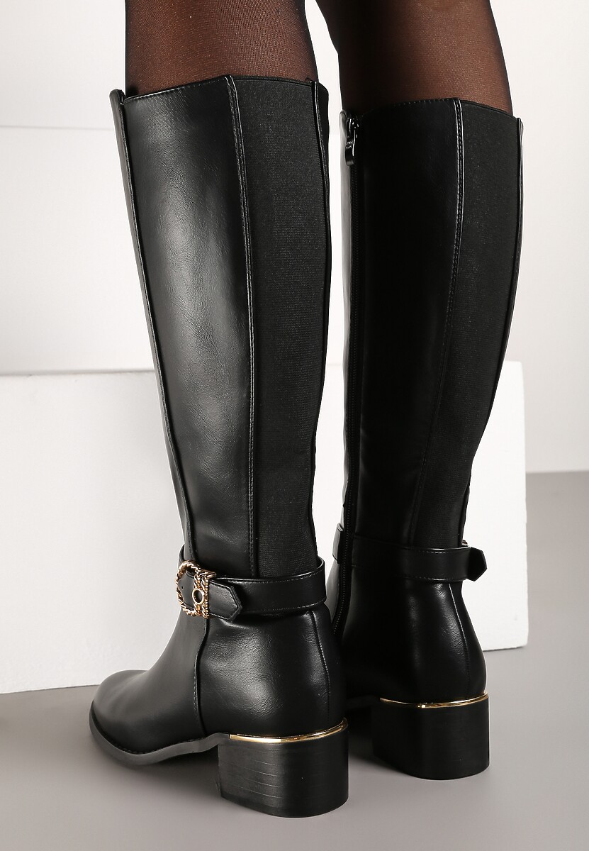 Cizme Semirose Negre 3