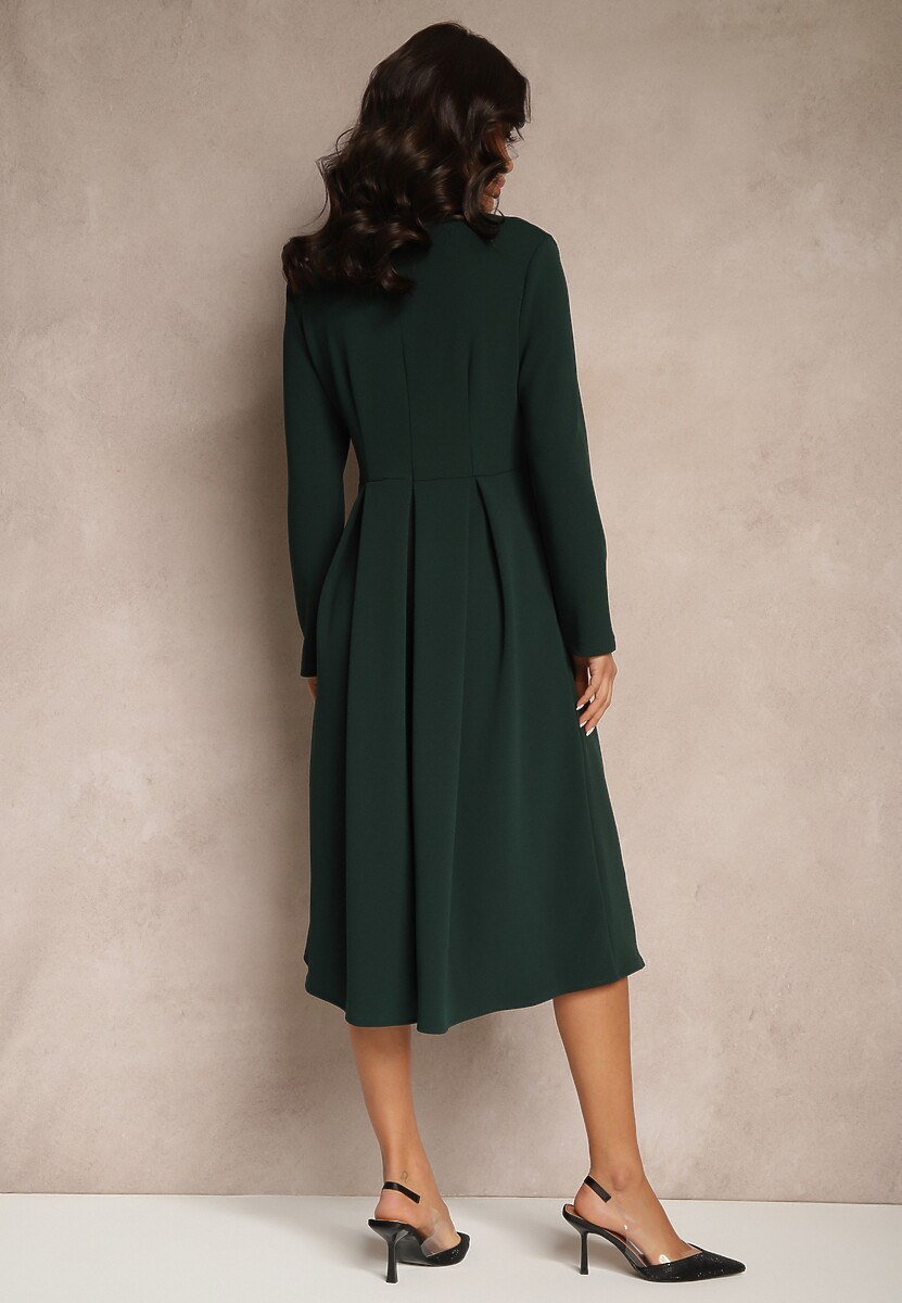 Rochie Temivara Verde închis 3