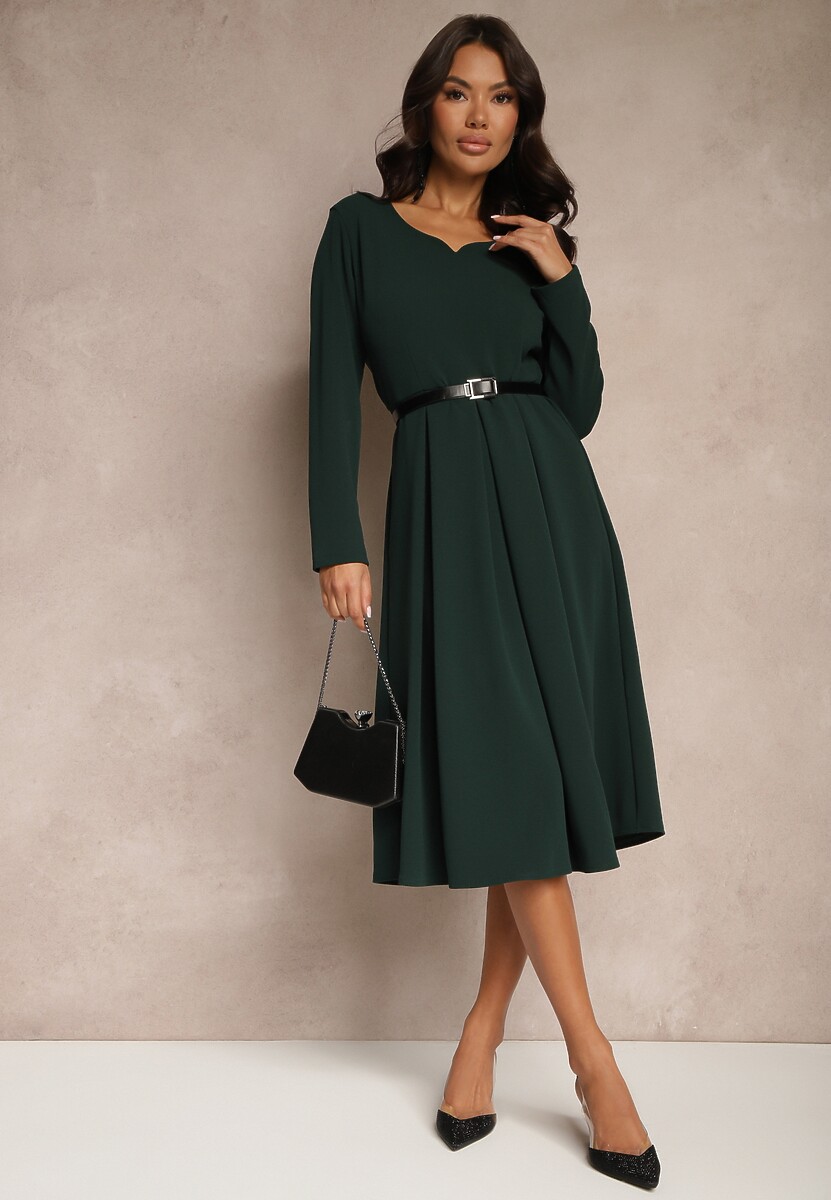 Rochie Temivara Verde închis 2