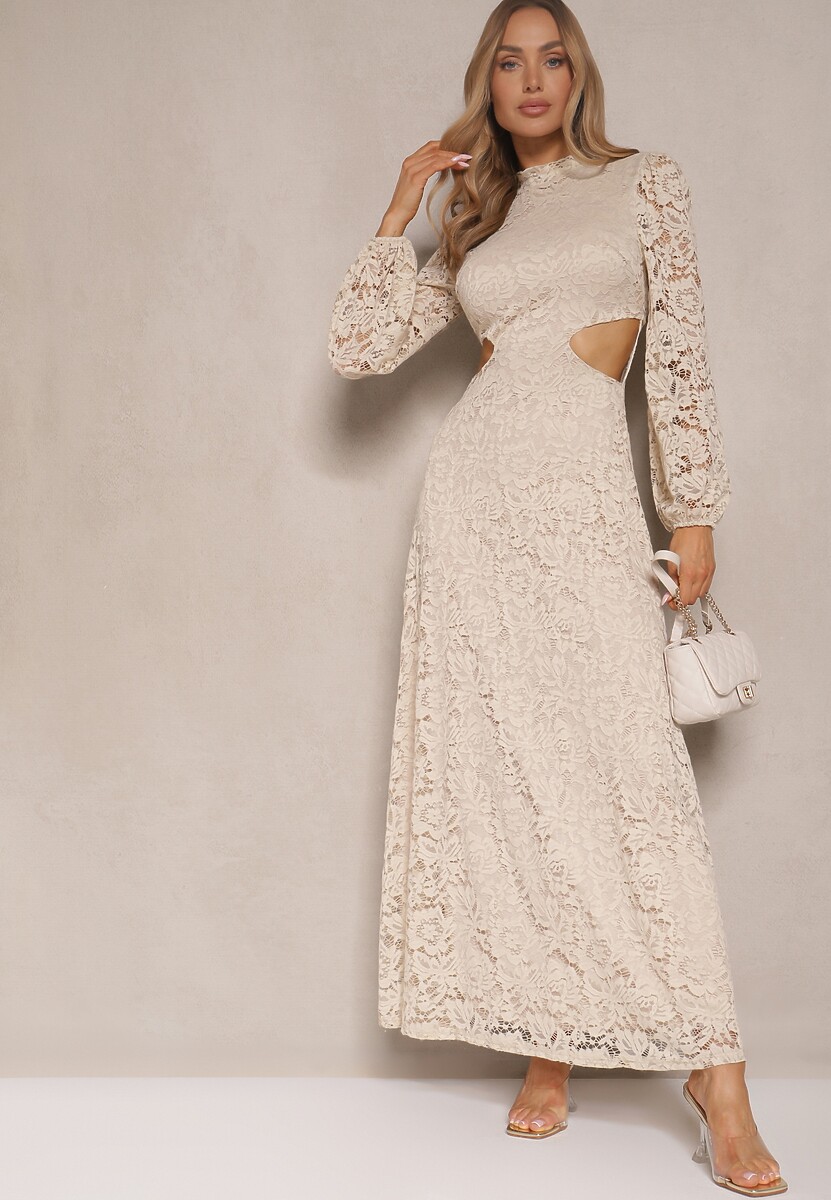 Rochie Felillia Bej 3