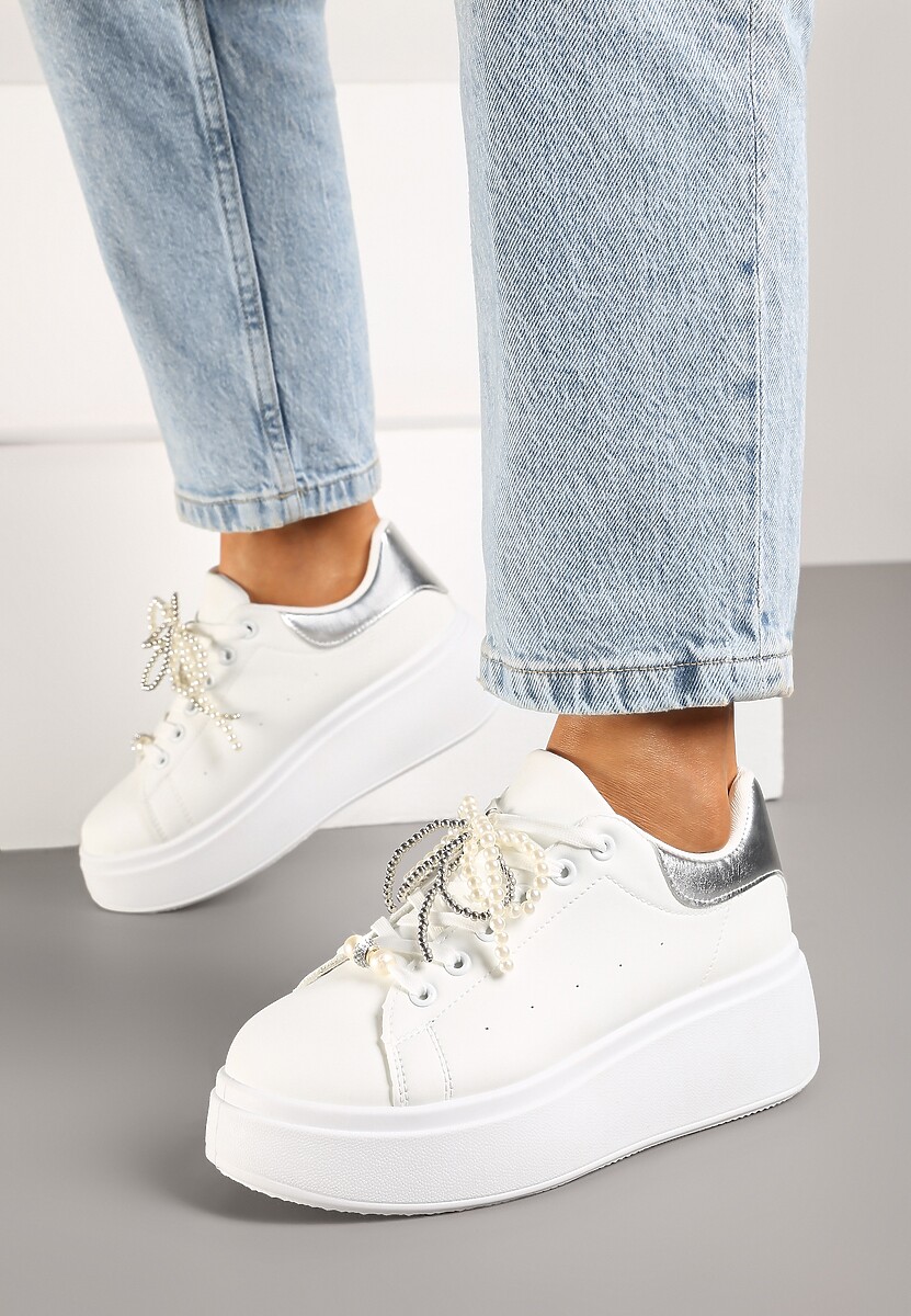 Sneakers Selavia Argintii 2