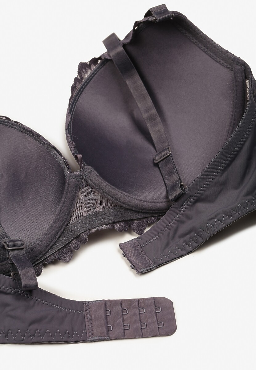Sutien Nelanisea Gri cu roz 3