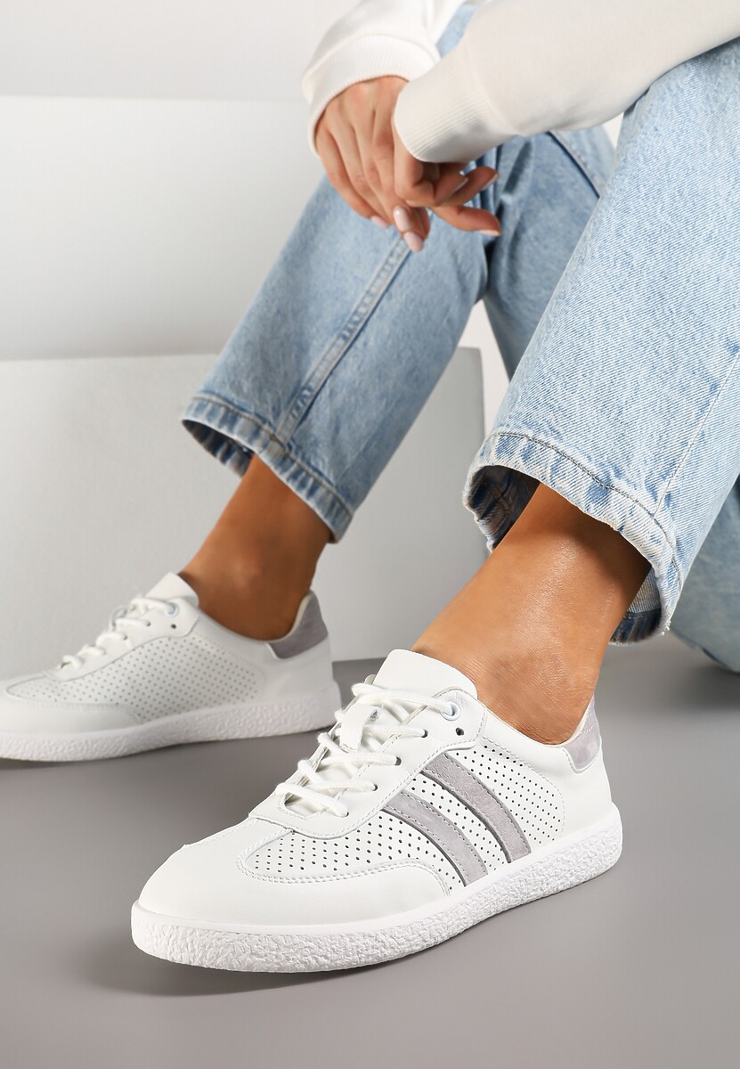 Sneakers Enelis Alb cu gri 1