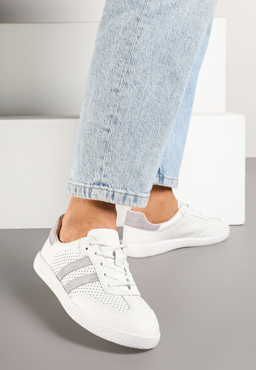 Sneakers Enelis Alb cu gri 2