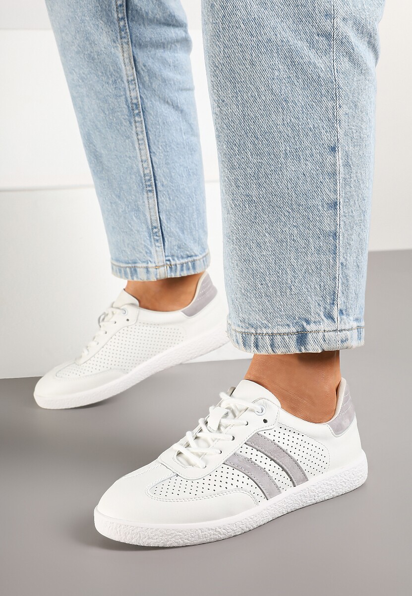 Sneakers Enelis Alb cu gri 3
