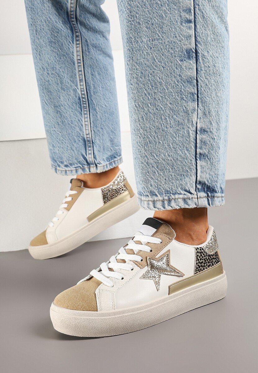 Sneakers Felaven Bej închis 2