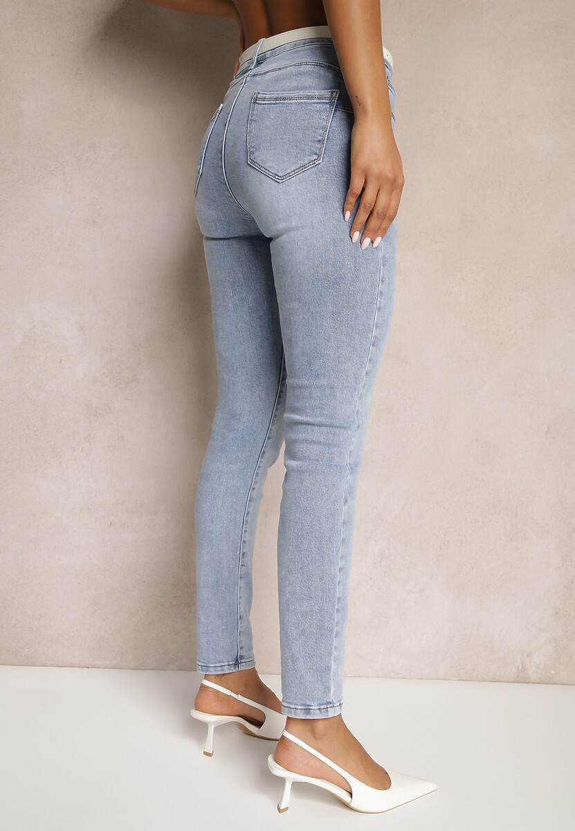 Jasnoniebieskie Jeansy Slim Push-Up Nelmi 3