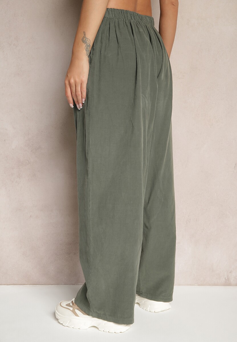 Pantaloni Velili Verde închis 3