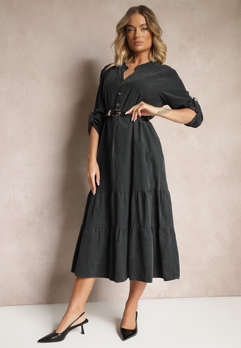 Rochie Arivin Gri închis 1