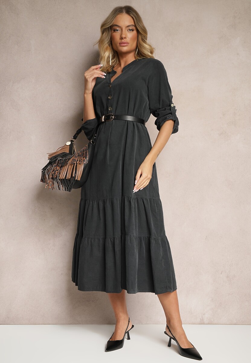 Rochie Arivin Gri închis 2