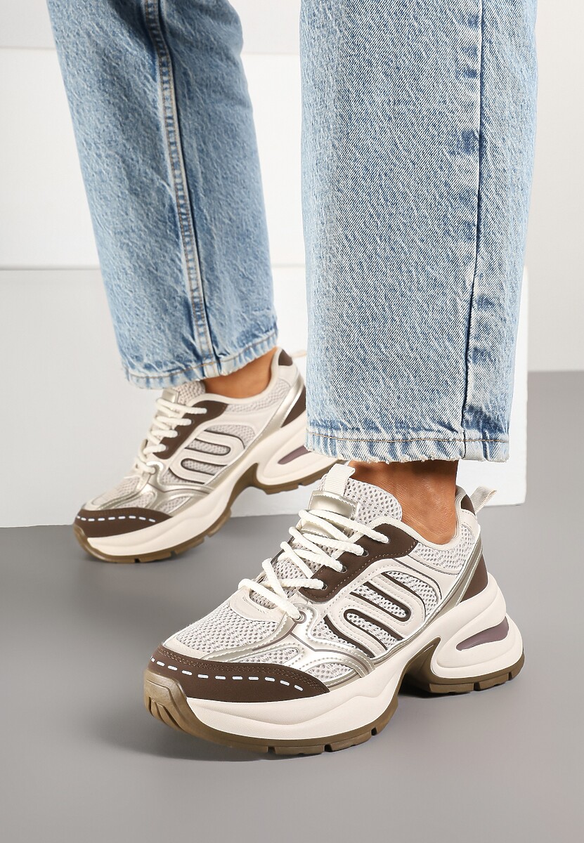 Sneakers Delothiel Bej închis 2