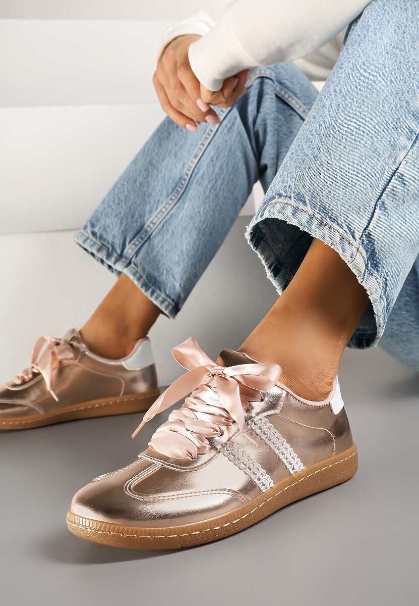 Sneakers Deoriva Culoarea șampaniei 2