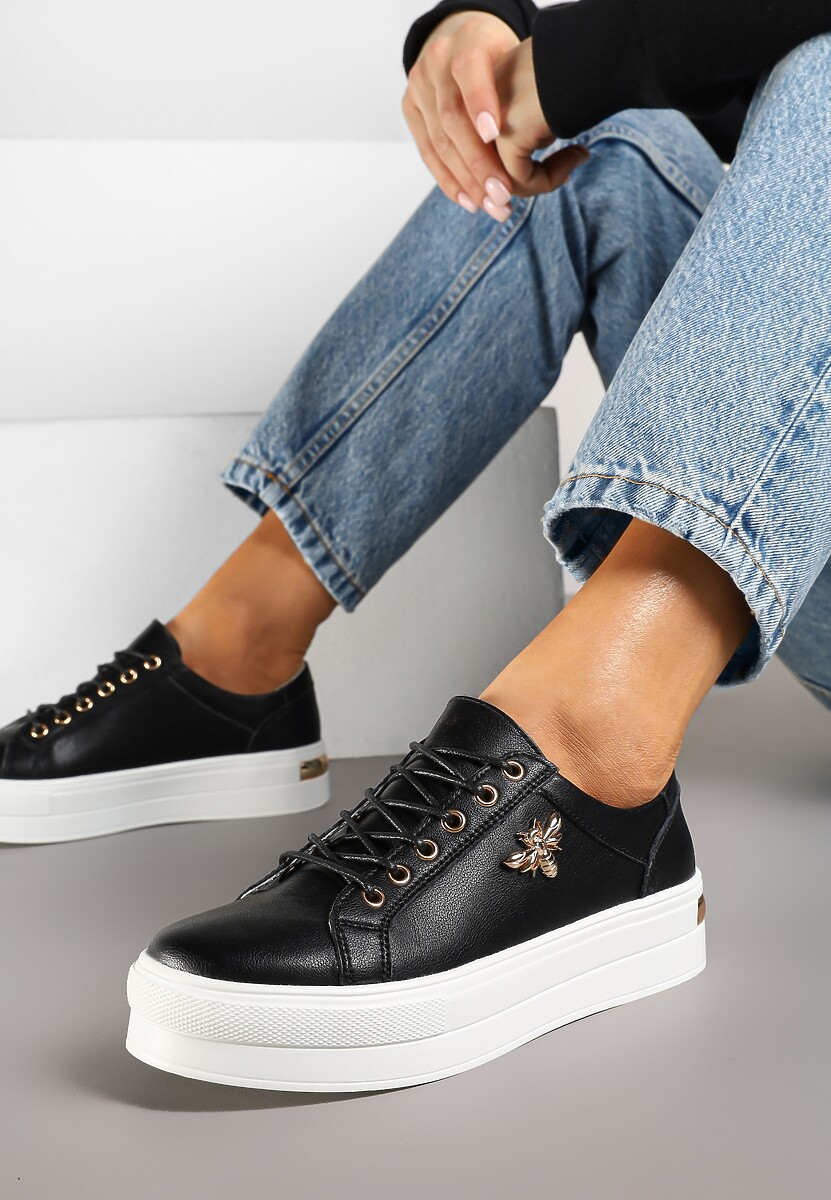 Sneakers Alb cu negru 1