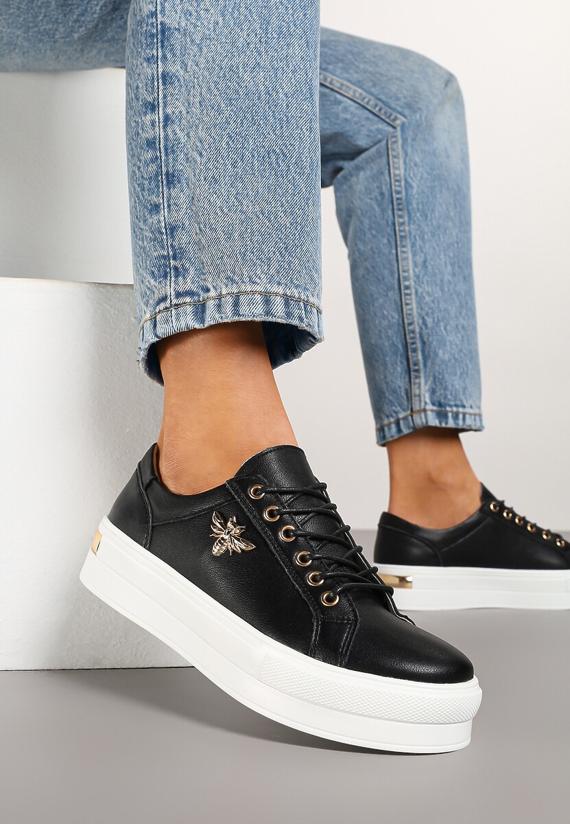 Sneakers Alb cu negru 2