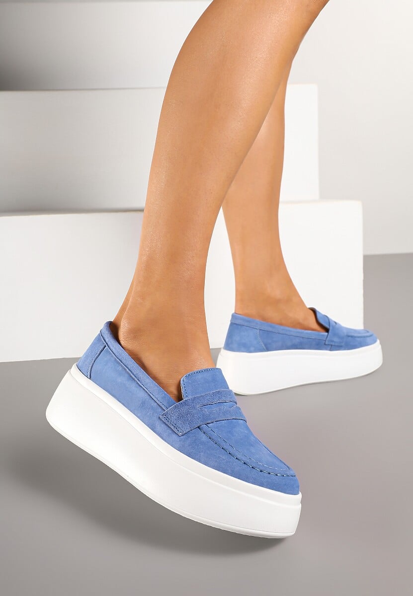 Mocasini Eleanine Bleumarin 2