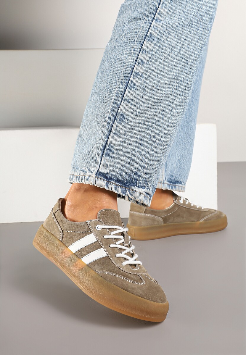 Sneakers Alotia Bej închis 1