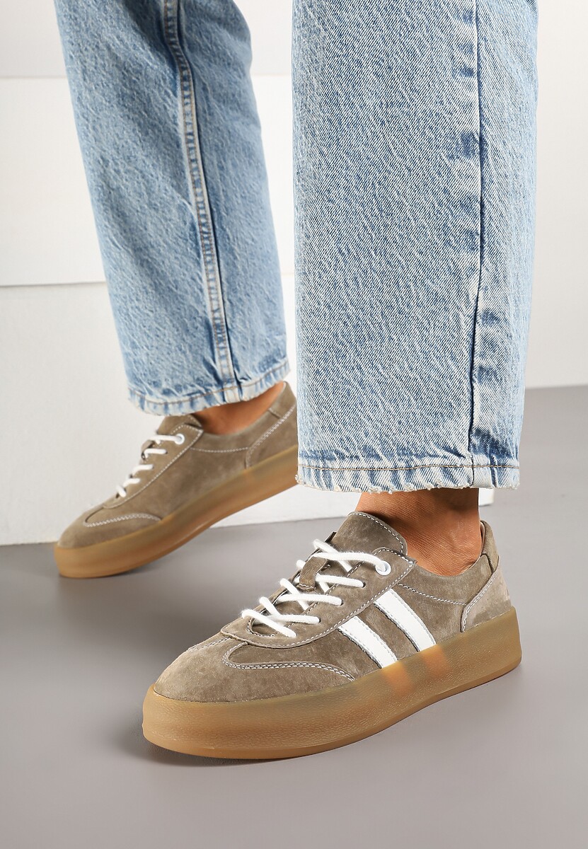 Sneakers Alotia Bej închis 3