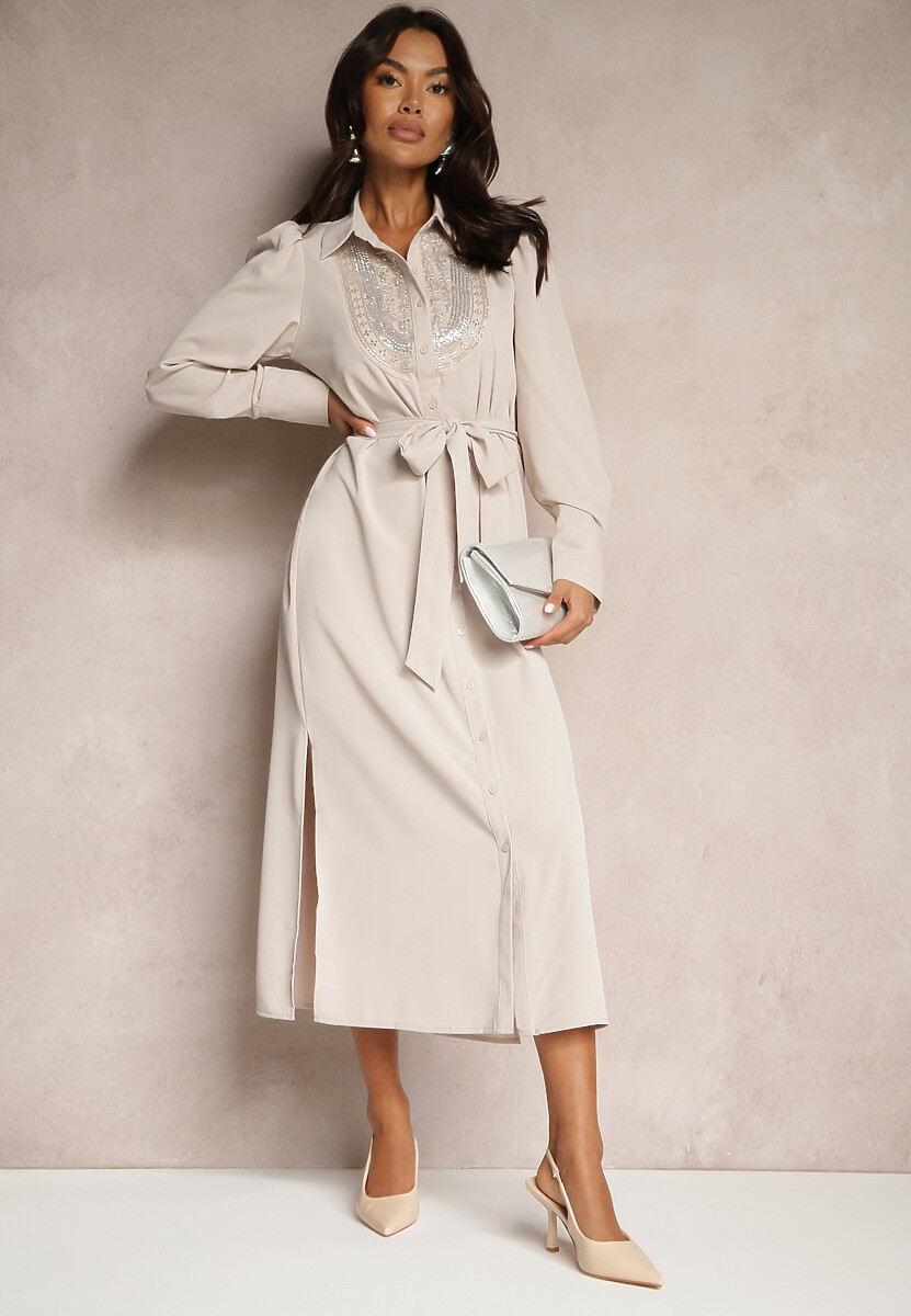 Rochie Tidanis Bej 2