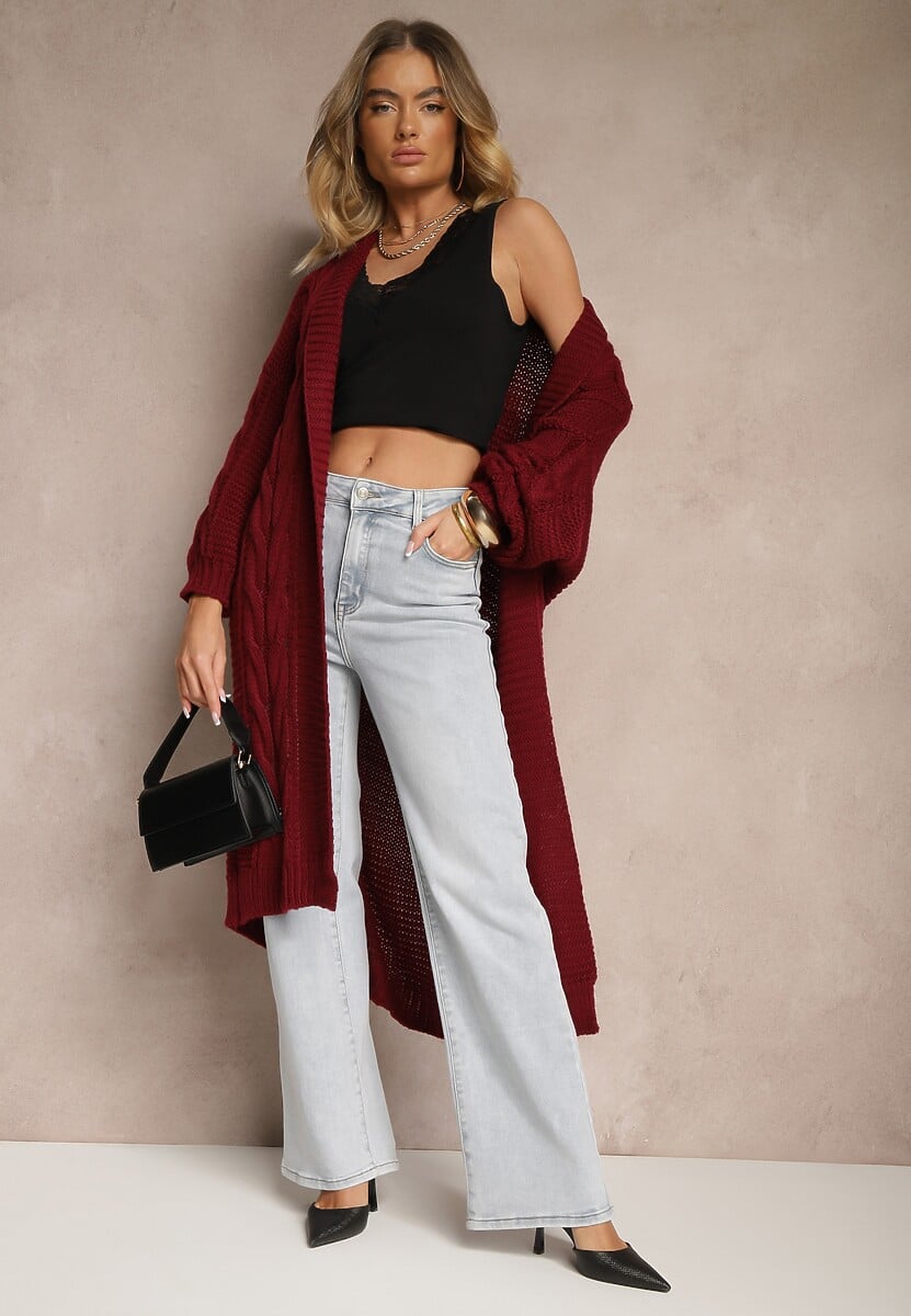 Cardigan Bordo 2