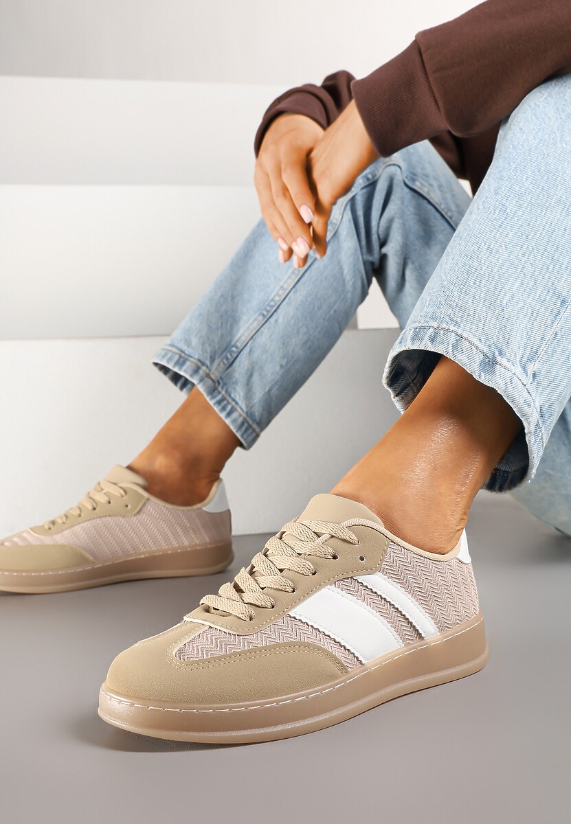 Sneakers Eleaniria Bej închis 1