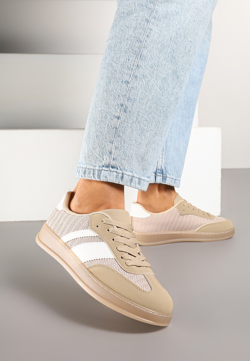 Sneakers Eleaniria Bej închis 2