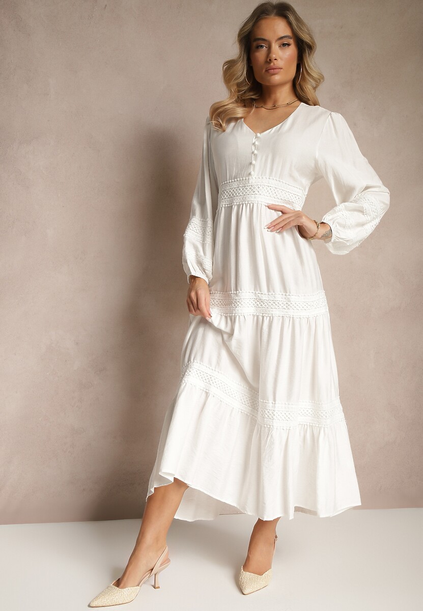 Rochie Gonolen Albă 1