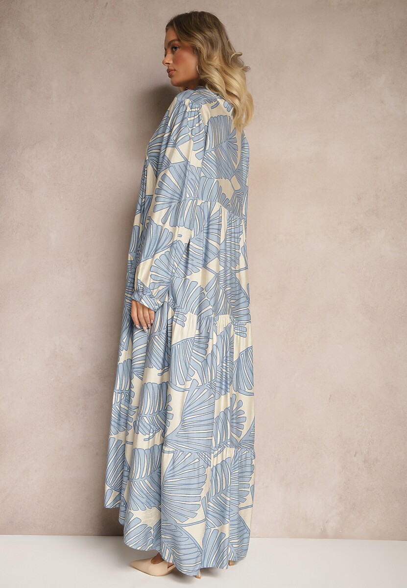 Rochie Wilvesia Albastru deschis 3