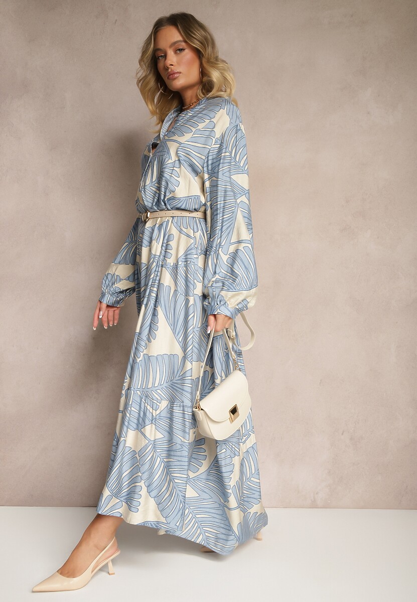 Rochie Wilvesia Albastru deschis 2