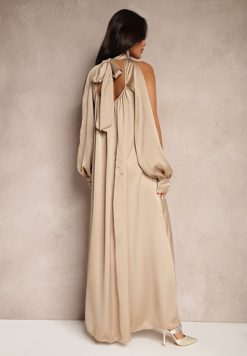 Rochie Tirreti Bej 3