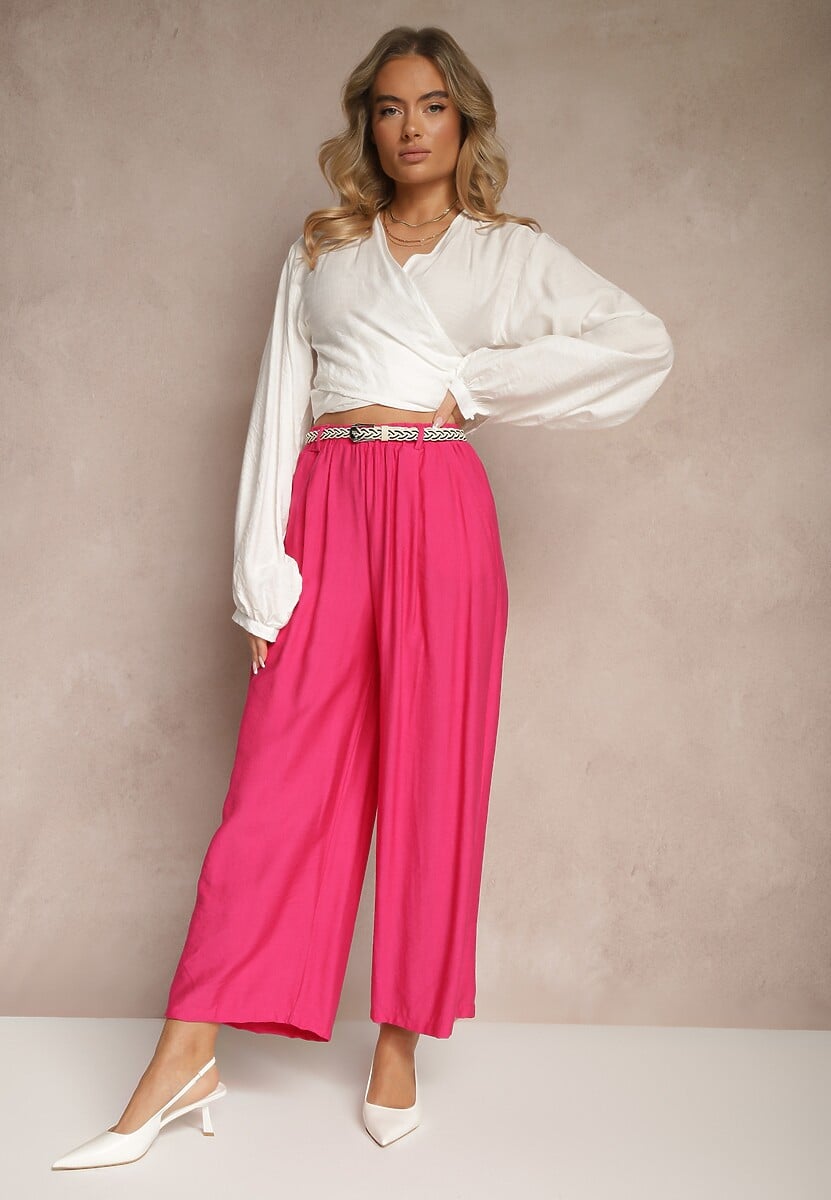 Pantaloni Selaviel Fucsia 2