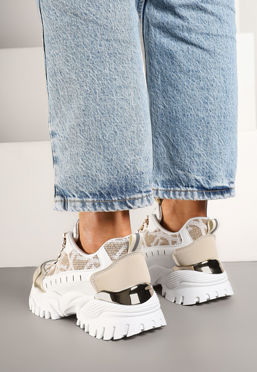 Sneakers Gonavielle Alb cu bej 3