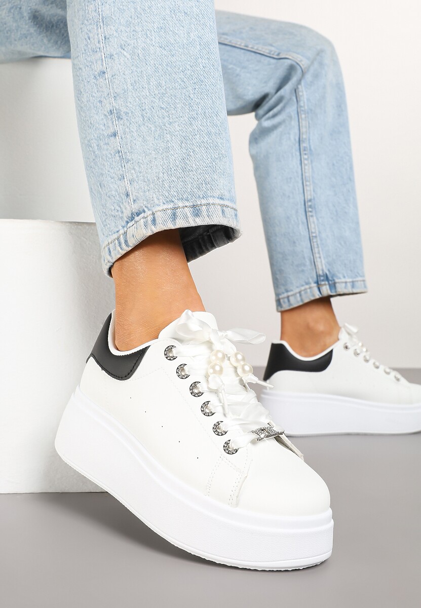 Sneakers Aviriel Alb cu negru 1