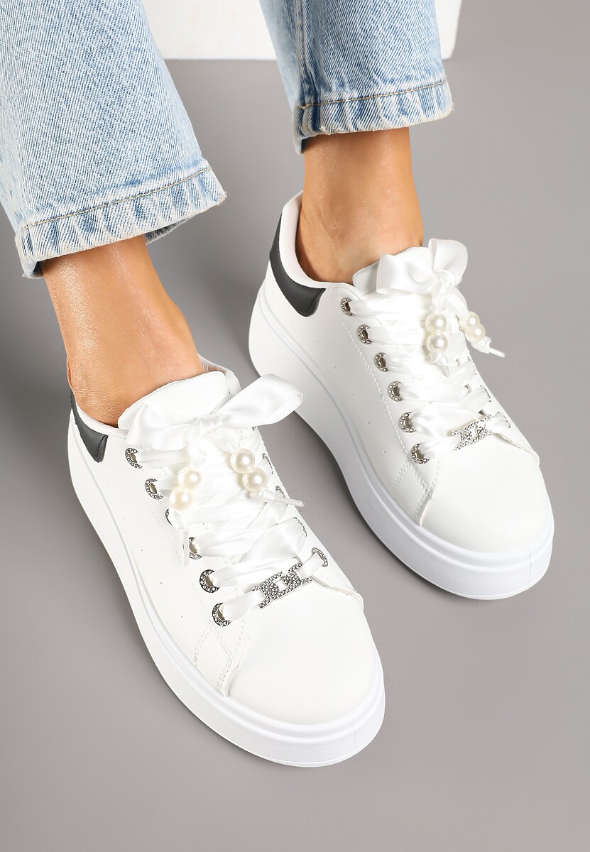 Sneakers Aviriel Alb cu negru 3