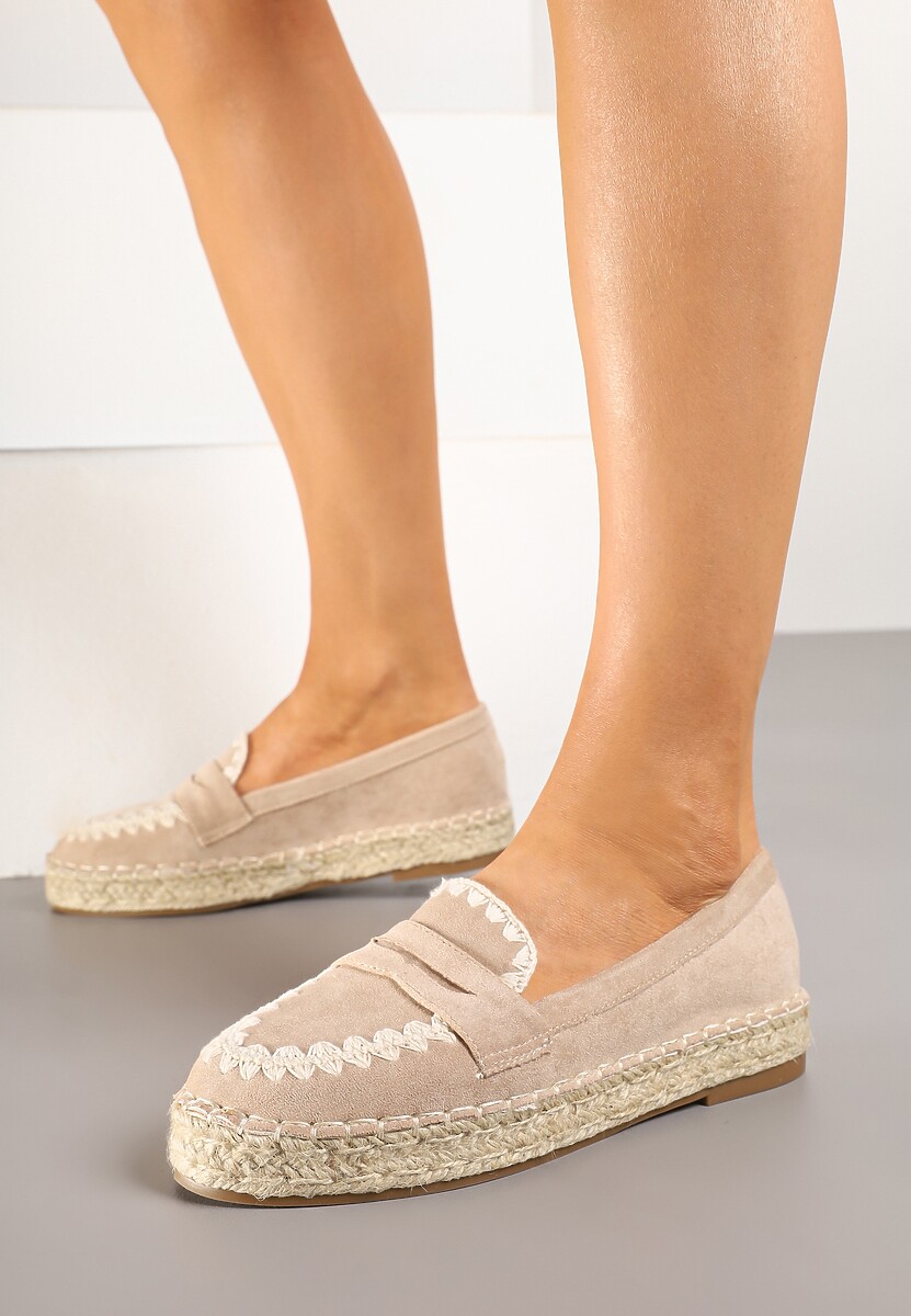 Espadrile Taslexia Bej închis 2