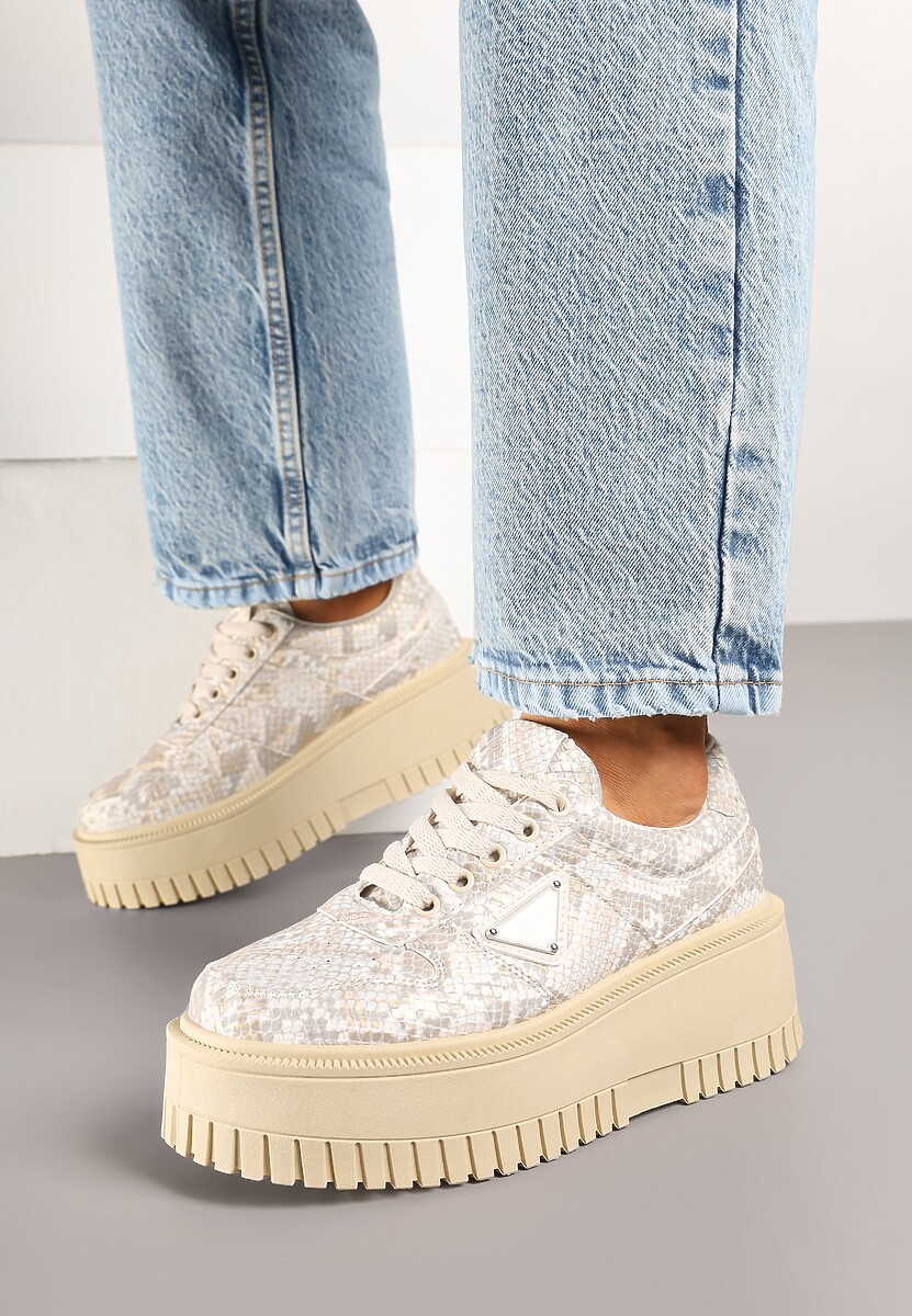 Sneakers Halinea Print piele de șarpe 2