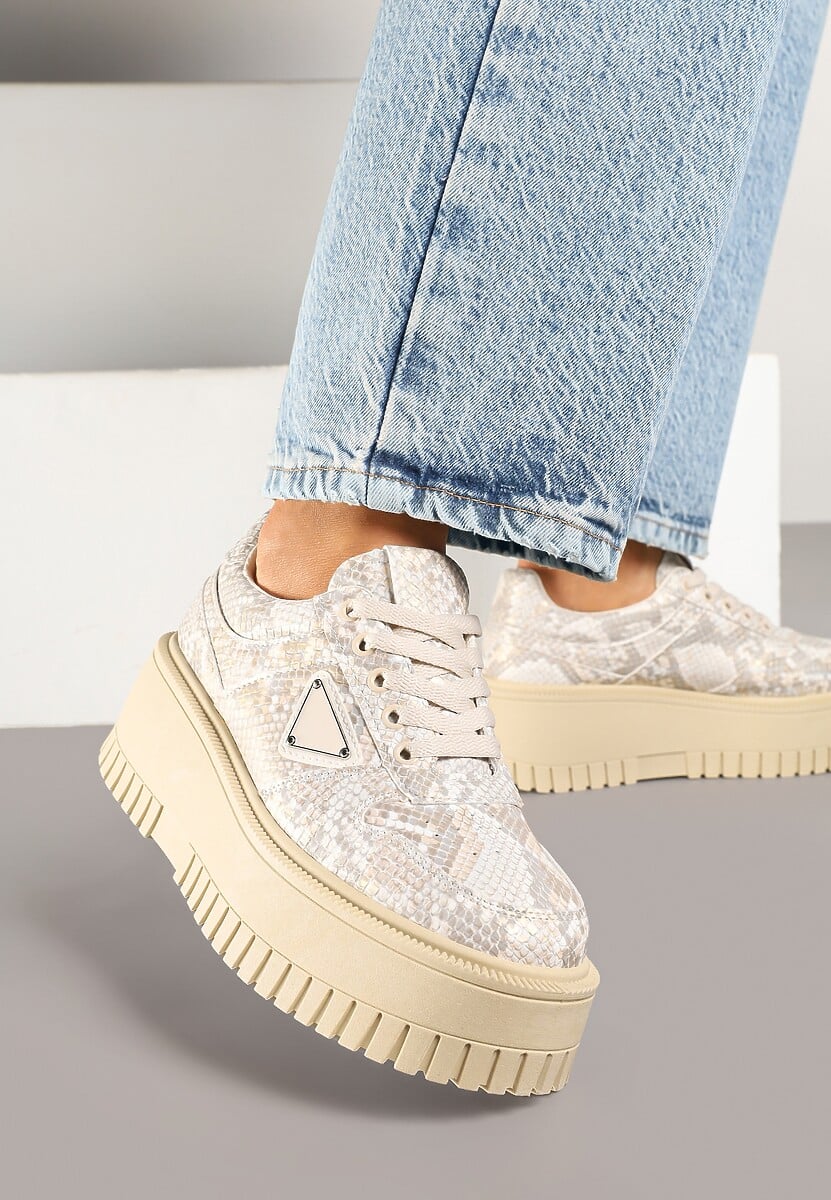 Sneakers Halinea Print piele de șarpe 3
