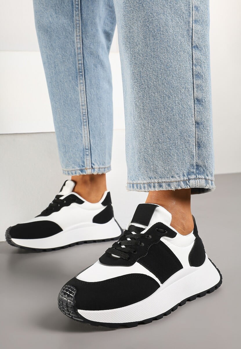 Czarne Sneakersy w Streetwearowym Stylu na Platformie Nonarisa 3