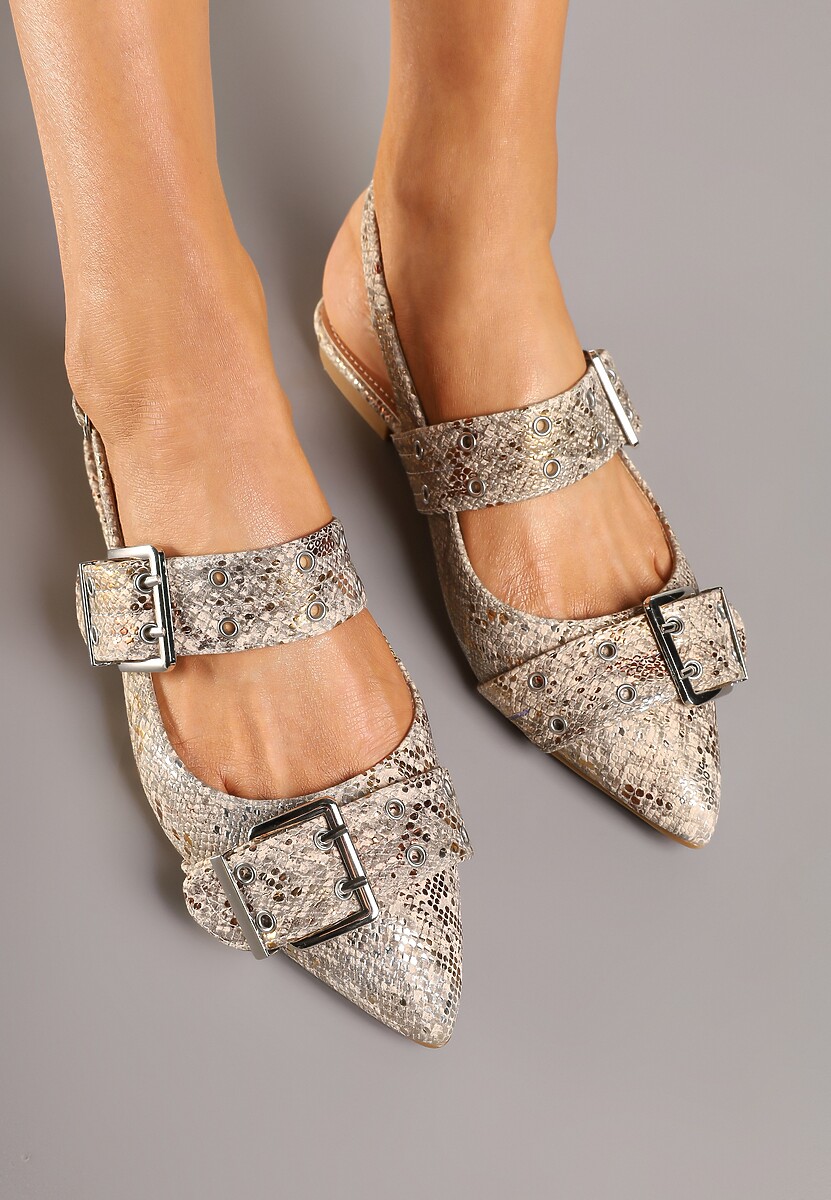 Sandale Tathelis Print piele de șarpe 3