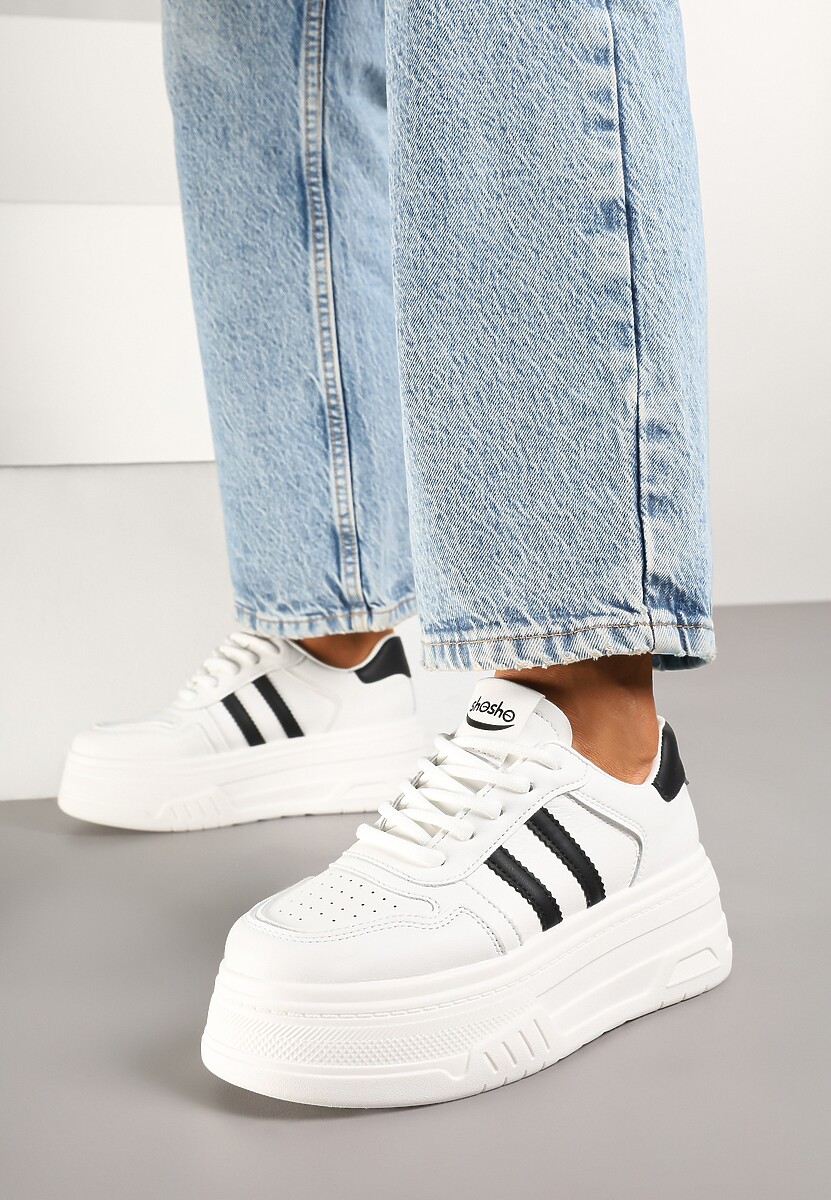 Sneakers Fonadel Alb cu negru 2