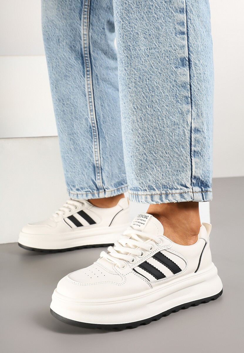 Sneakers Fonawia Bej cu negru 1