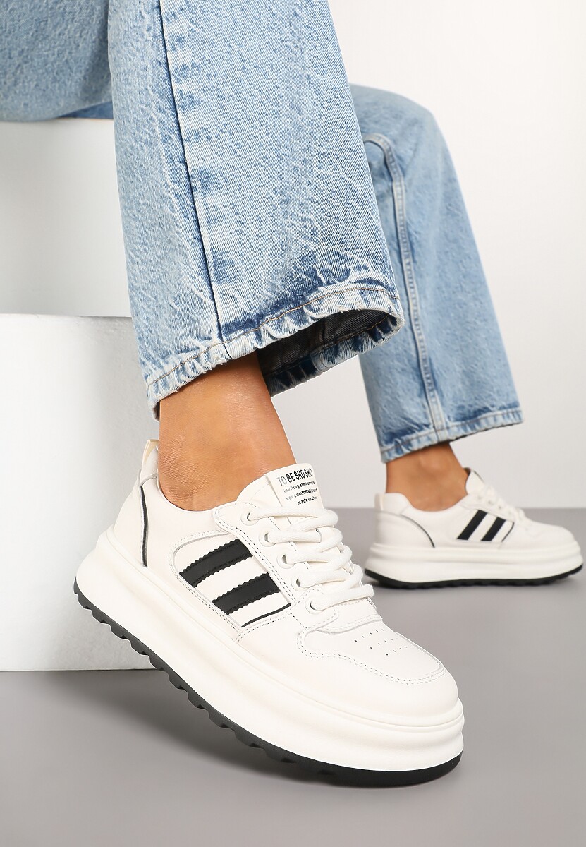 Sneakers Fonawia Bej cu negru 2