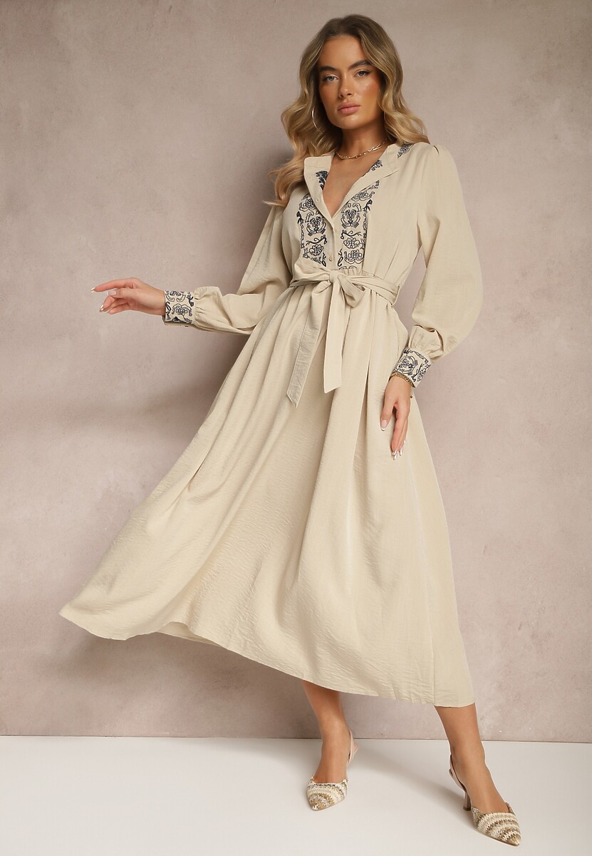 Rochie Ninalisa Bej 2