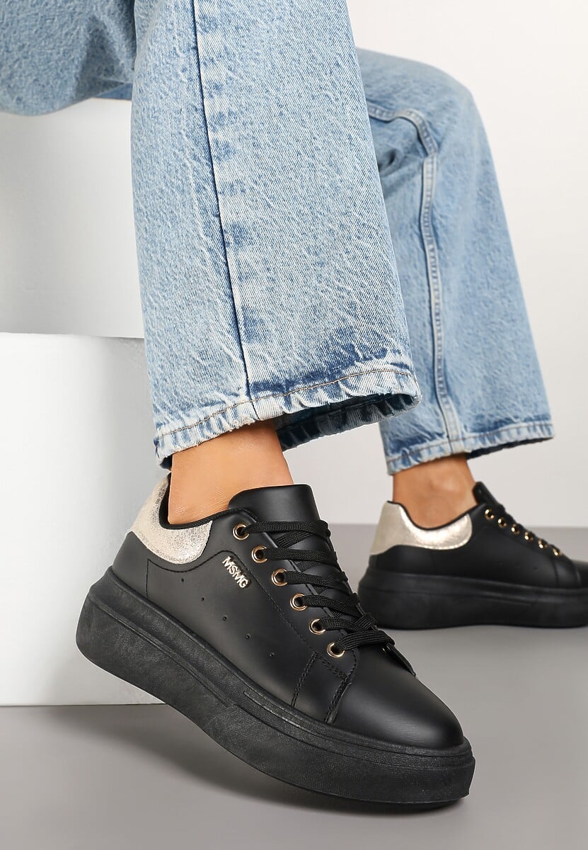 Sneakers Alirisa Negru cu argintiu 1
