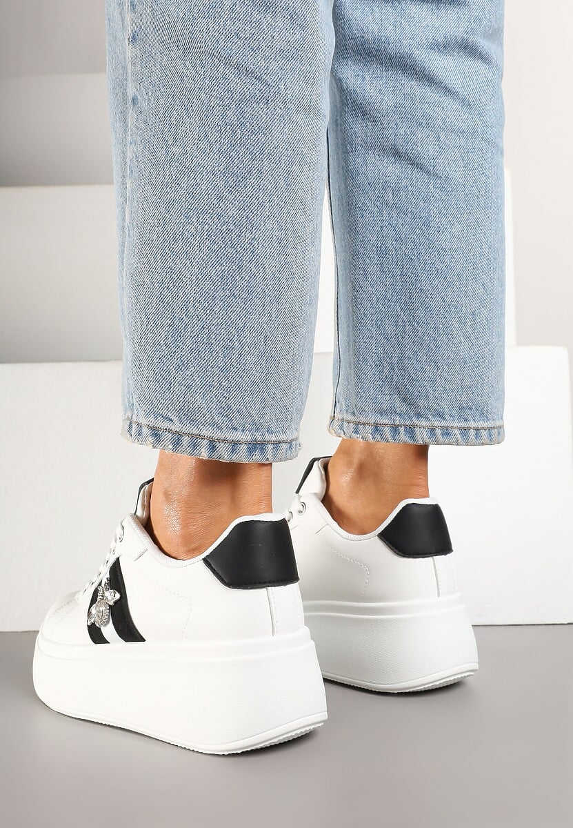 Sneakers Ommea Alb cu negru 3