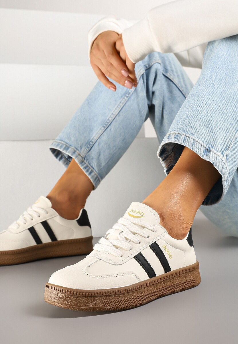 Sneakers Wenilan Bej cu negru 1