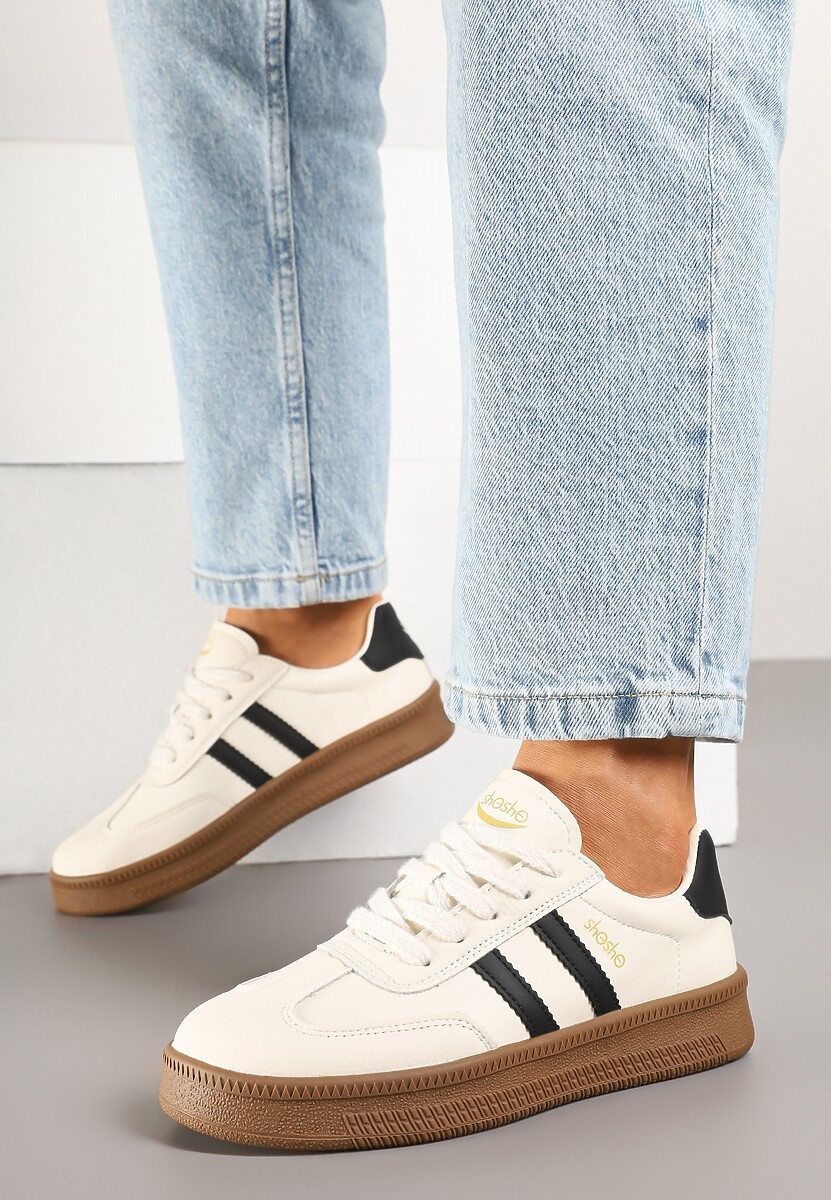 Sneakers Wenilan Bej cu negru 3