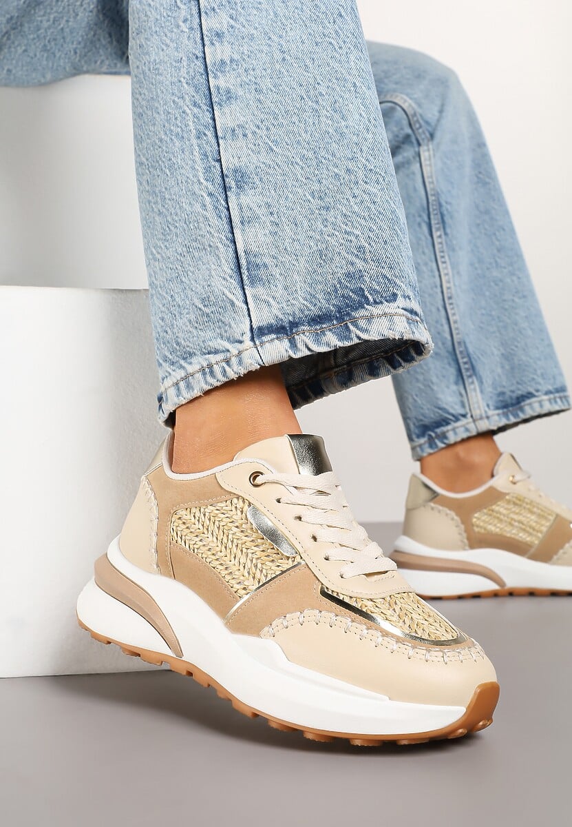 Sneakers Ninatia Bej închis 1